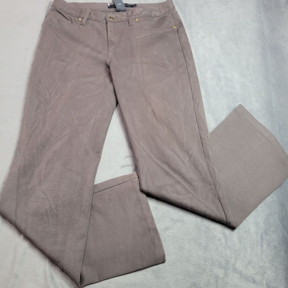 Calvin Klein Jeans Womens 6 Brown Pants Comfort Pocket Business Y2K Front Slit